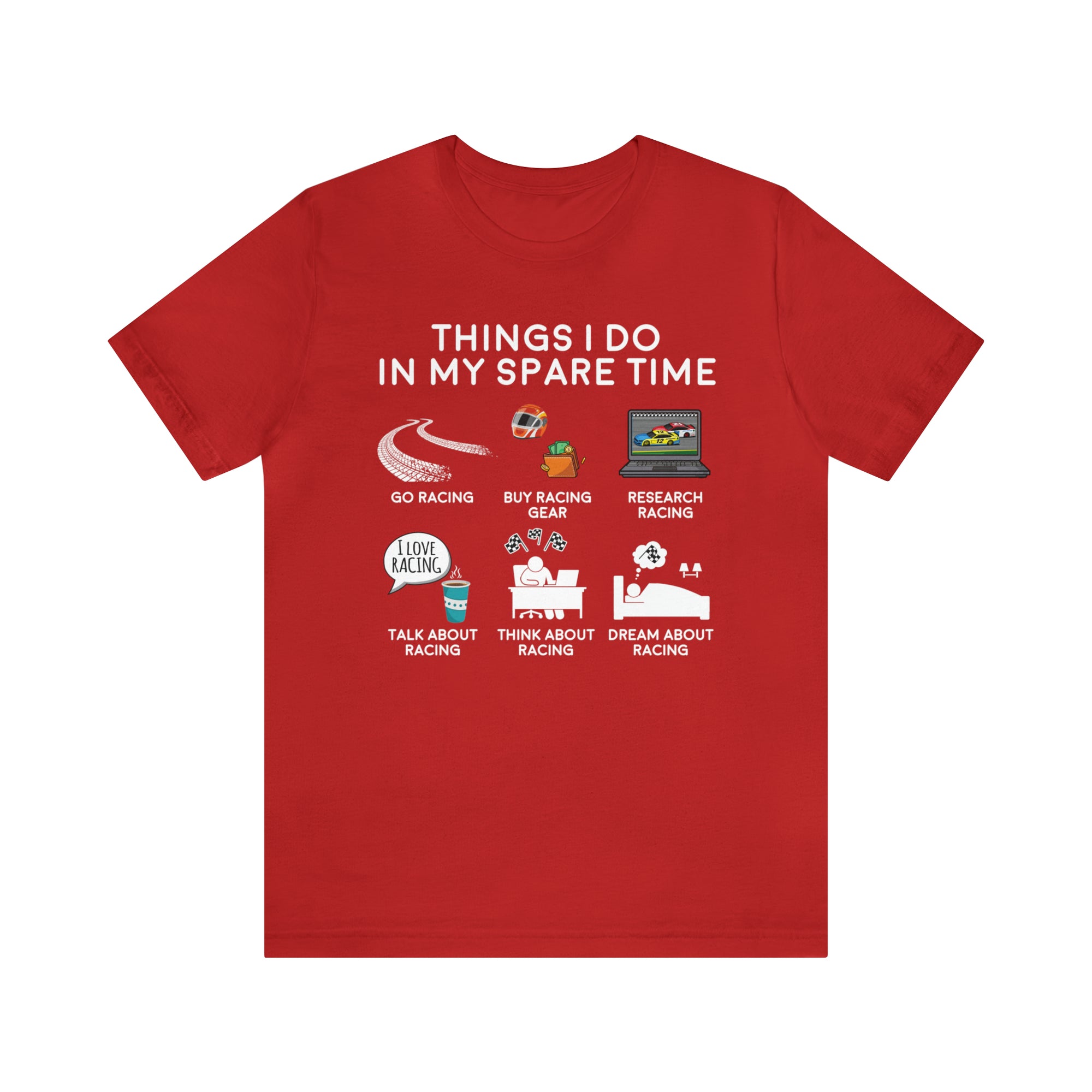 Racing Cars Spare Time TShirtSon UK