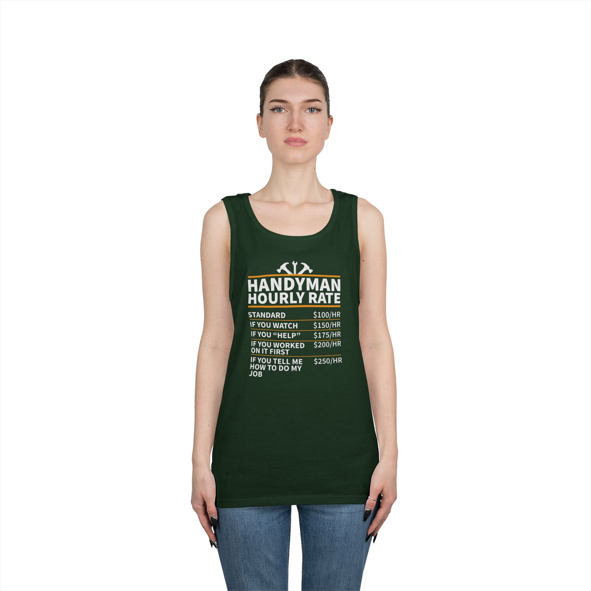 Handyman Hourly Rate Green Custom
