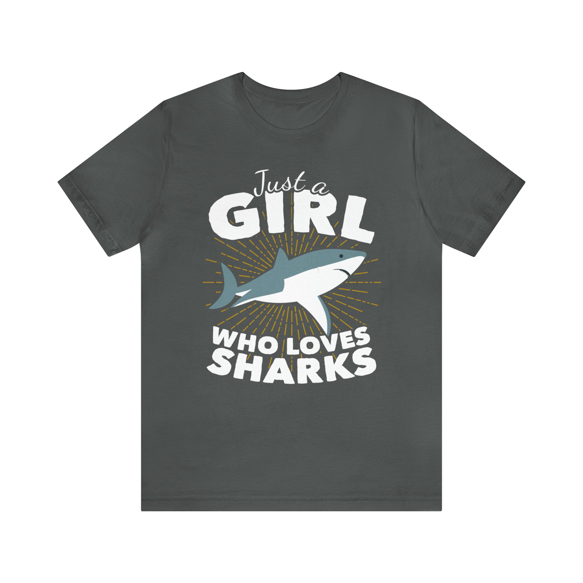 Just A Girl Who Loves Sharks TShirtSon UK
