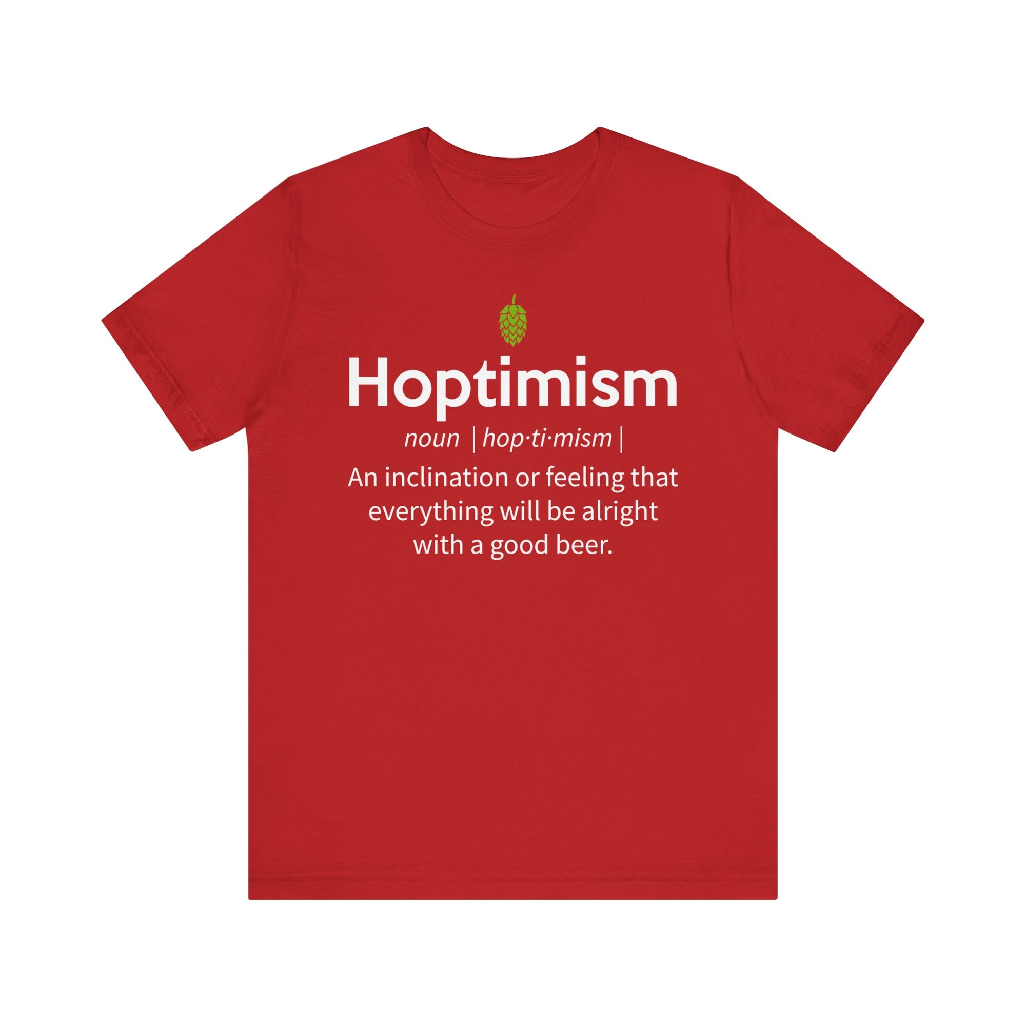 Hoptimism Beer TShirtSon UK