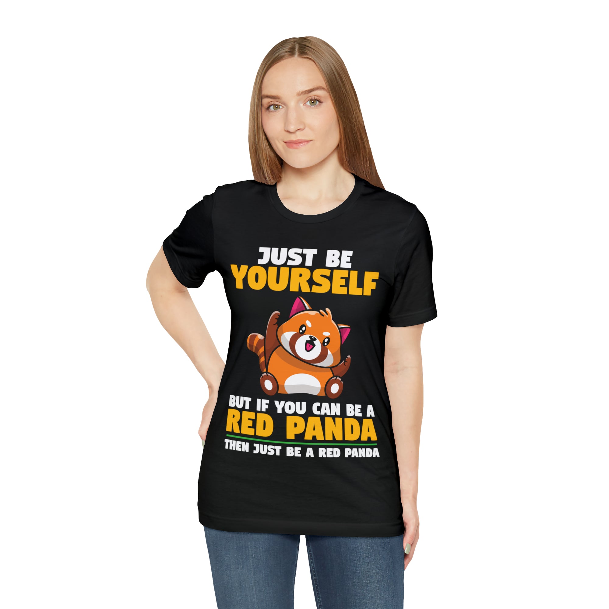 Just Be Yourself Red Panda TShirtSon UK