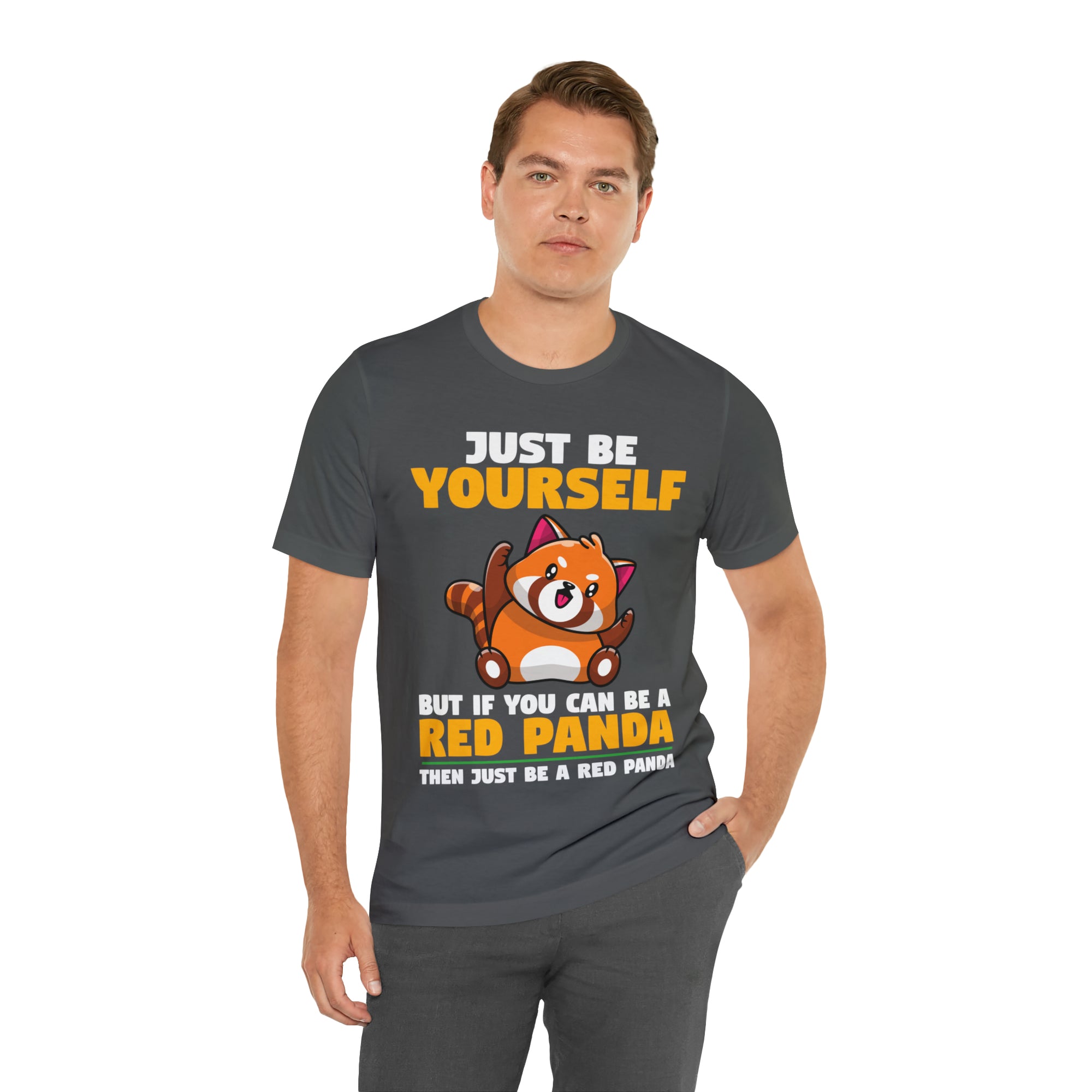 Just Be Yourself Red Panda TShirtSon UK