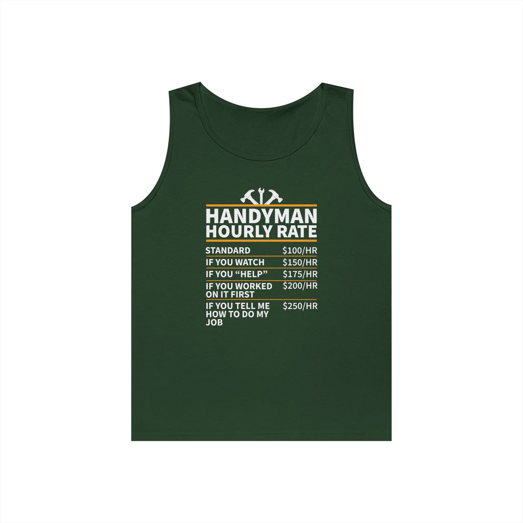 Handyman Hourly Rate Green Custom