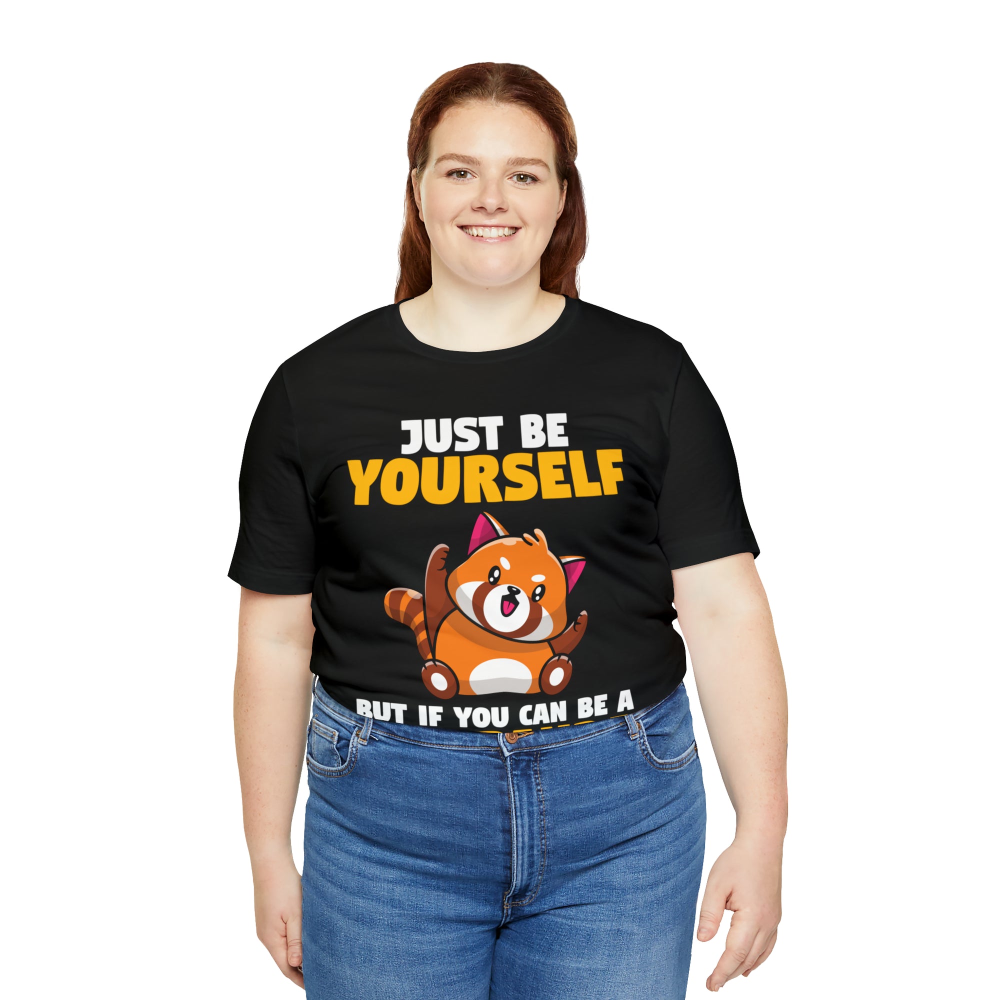 Just Be Yourself Red Panda TShirtSon UK
