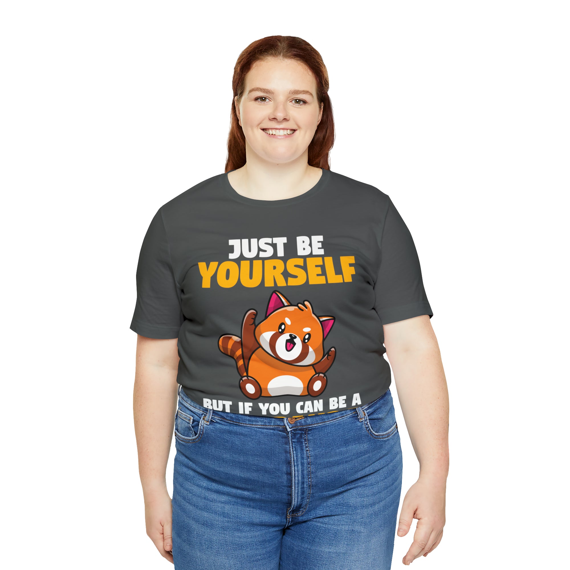 Just Be Yourself Red Panda TShirtSon UK