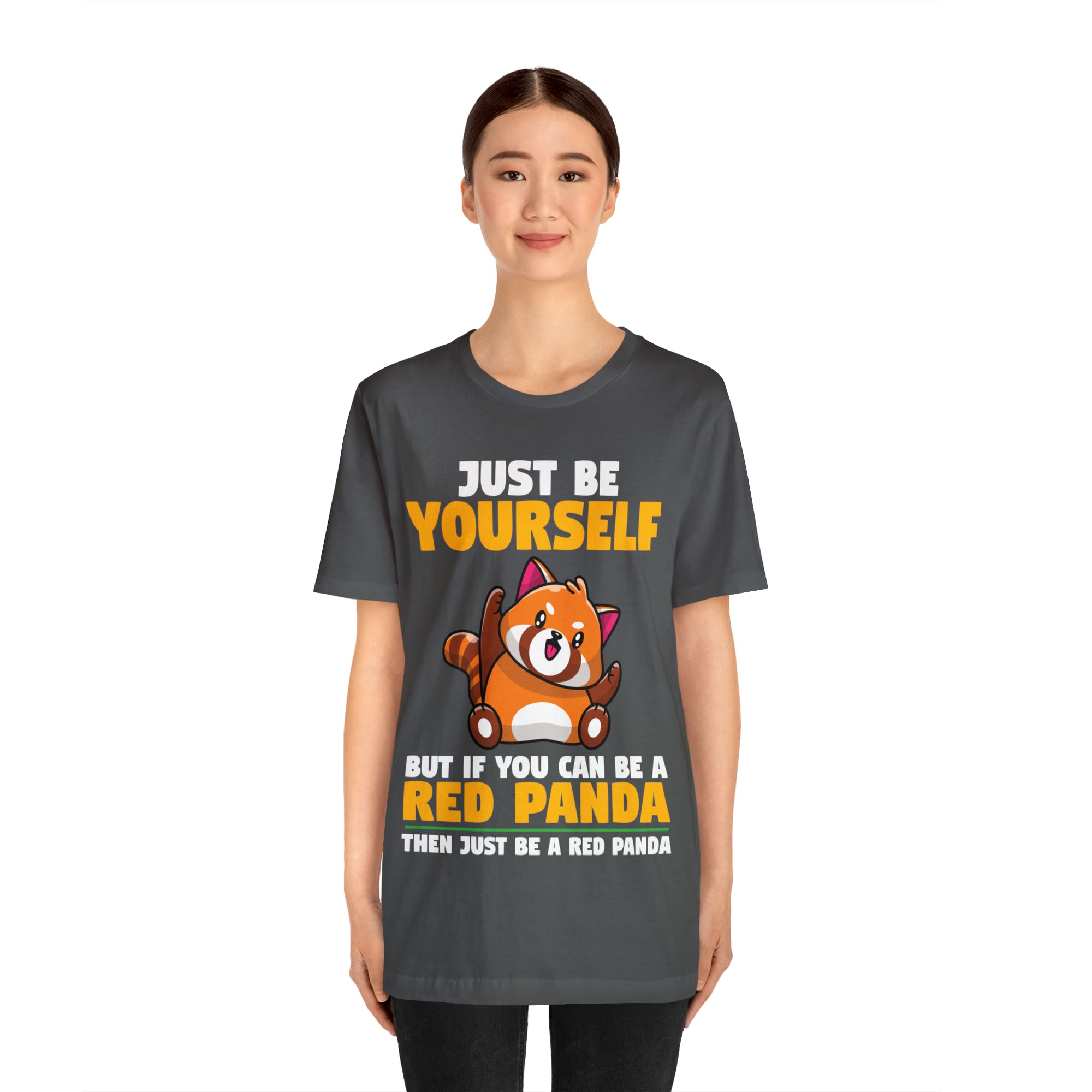 Just Be Yourself Red Panda TShirtSon UK