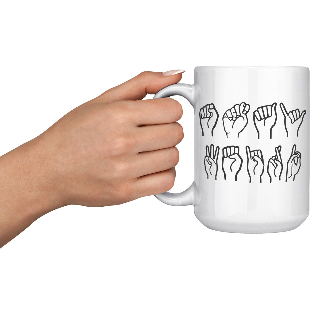 Stay Weird ASL Mug