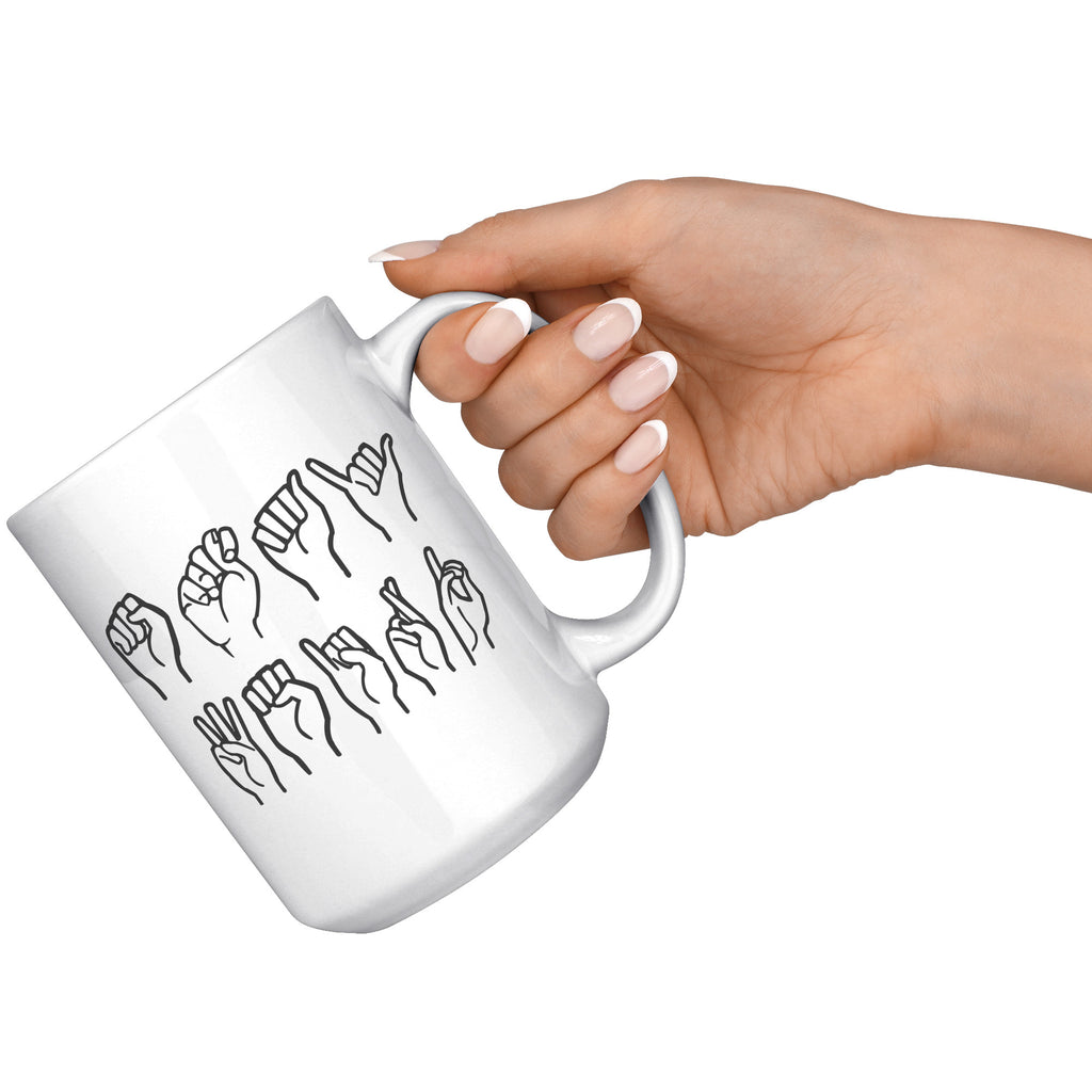 Stay Weird ASL Mug
