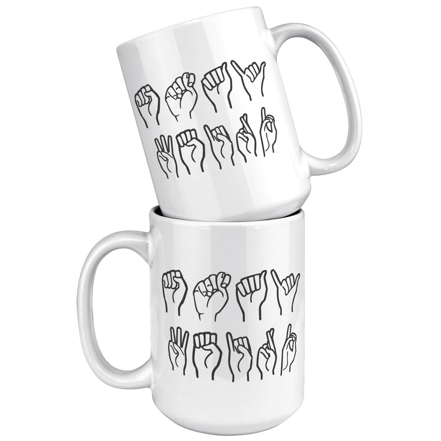 Stay Weird ASL Mug