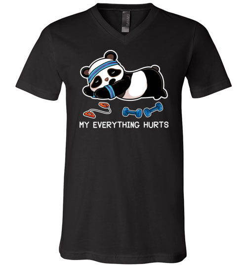 Panda My Everything Hurts V-Neck
