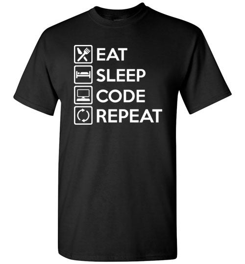 Eat Sleep Code Gildan Youth