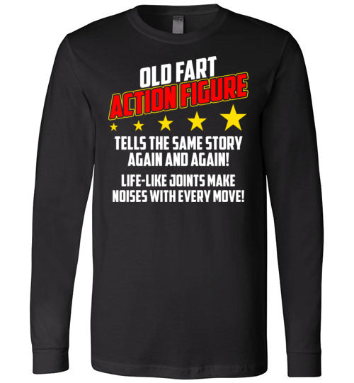 Old Fart Action Figure Long Sleeve
