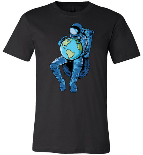 Astronaut Holding Earth Canvas