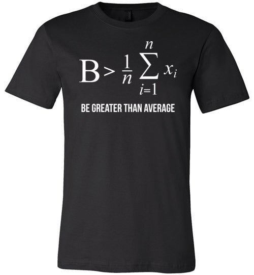 Be Greater Than Average Math Canvas