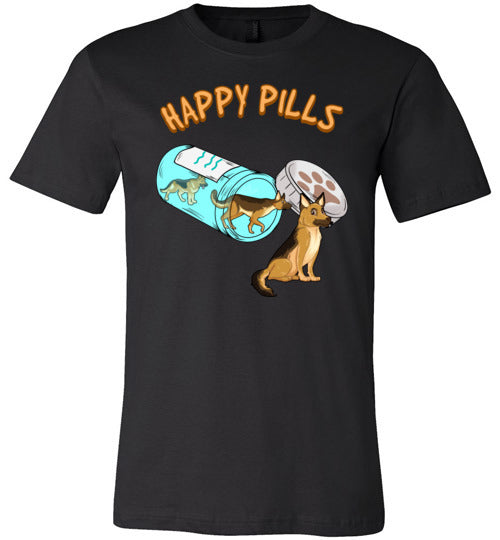 Happy Pills German Shepherd Canvas