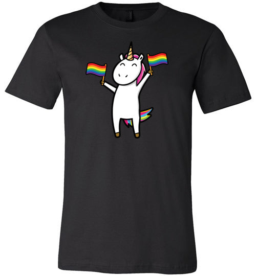 Gay Unicorn LGBT Rainbow Flags Canvas