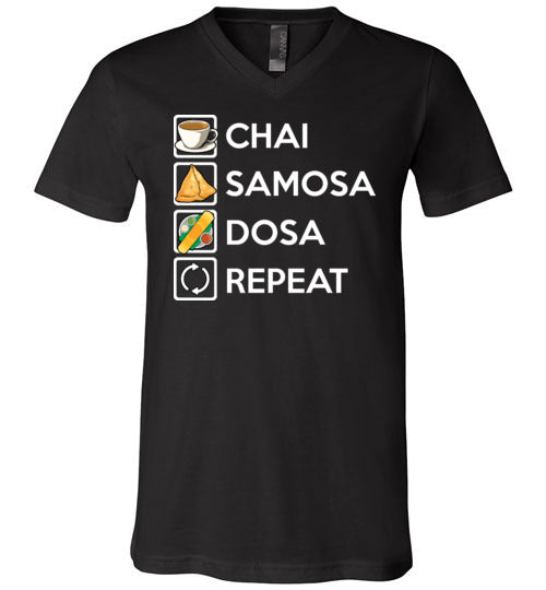 Chai Samosa Dosa V-Neck