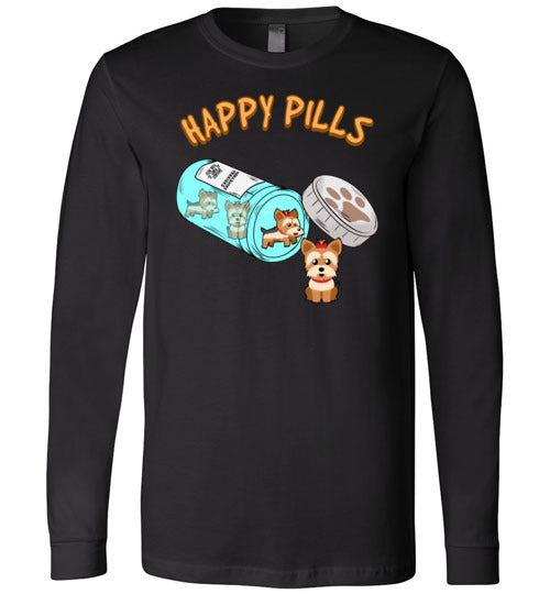 Happy Pills Yorkie Yorkshire Terrier Long Sleeve