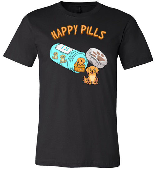 Happy Pills Golden Retriever Canvas