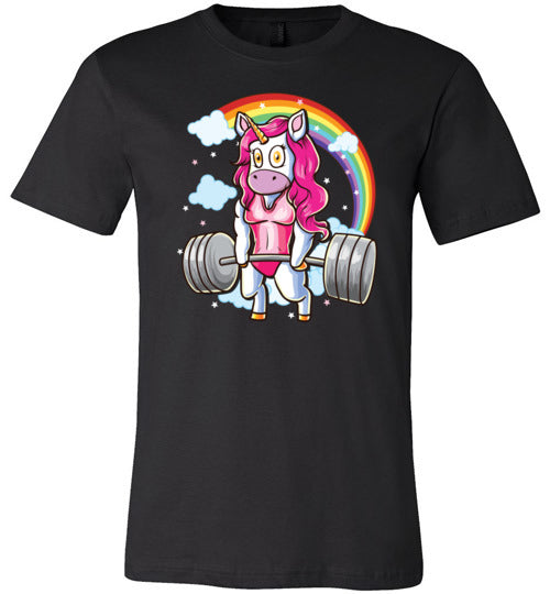 Unicorn Deadlifting Canvas