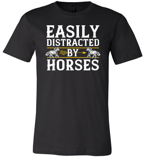 Easily Distracted By Horses Canvas