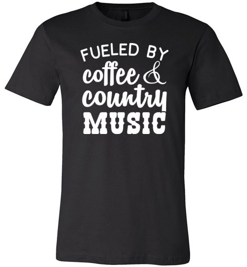 Fueled By Coffee And Country Music Canvas