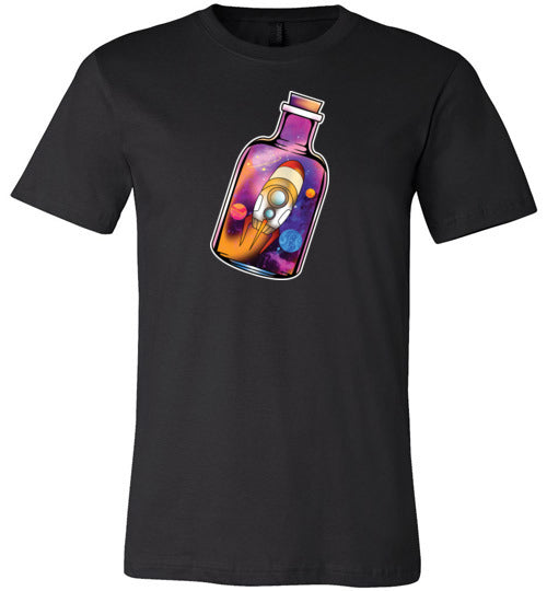 Rocketship In a Bottle Canvas