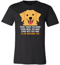 Golden Retriever Every Snack Canvas