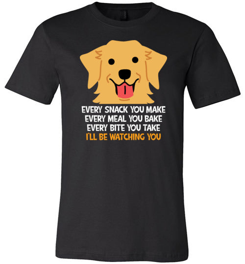 Golden Retriever Every Snack Canvas