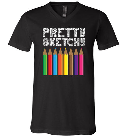 Pretty Sketchy V-Neck