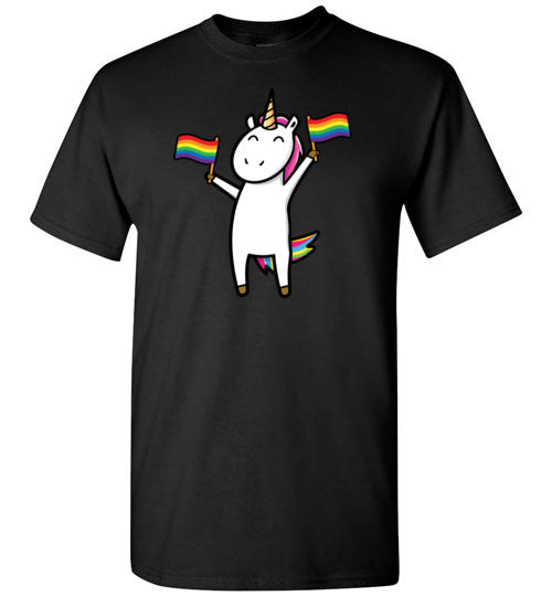 Gay Unicorn LGBT Rainbow Flags Gildan Youth
