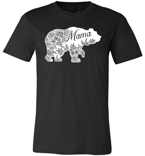 Floral Mama Bear Canvas