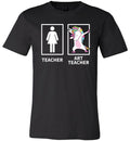 Dabbing Unicorn Art Teacher Canvas