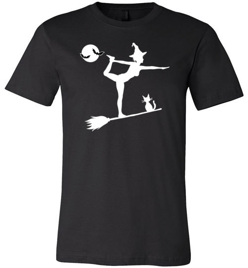 Yoga Witch Halloween Canvas