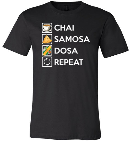 Chai Samosa Dosa Repeat Canvas