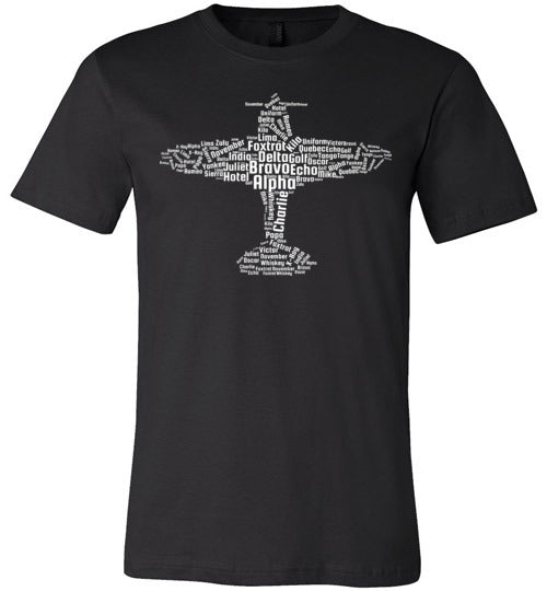 Aviation Alphabet Flying Pilot Canvas