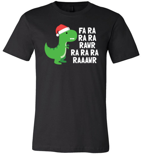 Dinosaur Christmas Fa Ra Ra Rawr Canvas