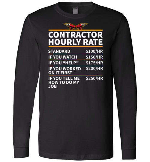 Contractor Hourly Rate Long Sleeve