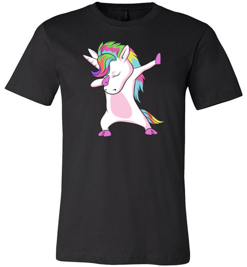 Dabbing Unicorn Dancing Canvas