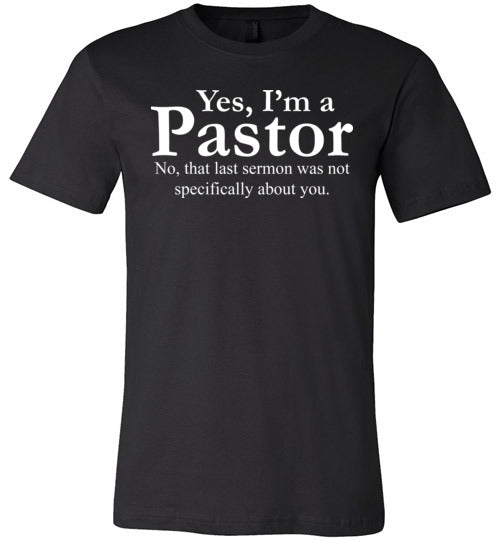 Pastor Last Sermon Canvas