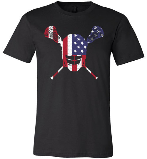 American Flag Lacrosse Canvas