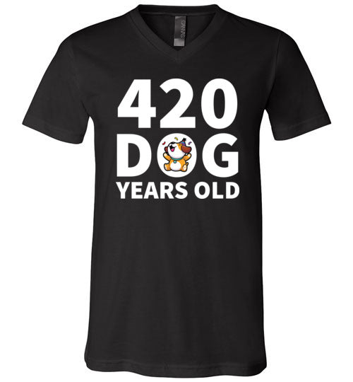 420 Dog Years Old V-Neck