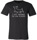 Dachshund Friends Low Places Canvas