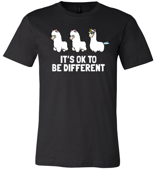 Alpaca Its Ok To Be Different Canvas