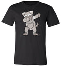 Dabbing Schnauzer Dog Canvas
