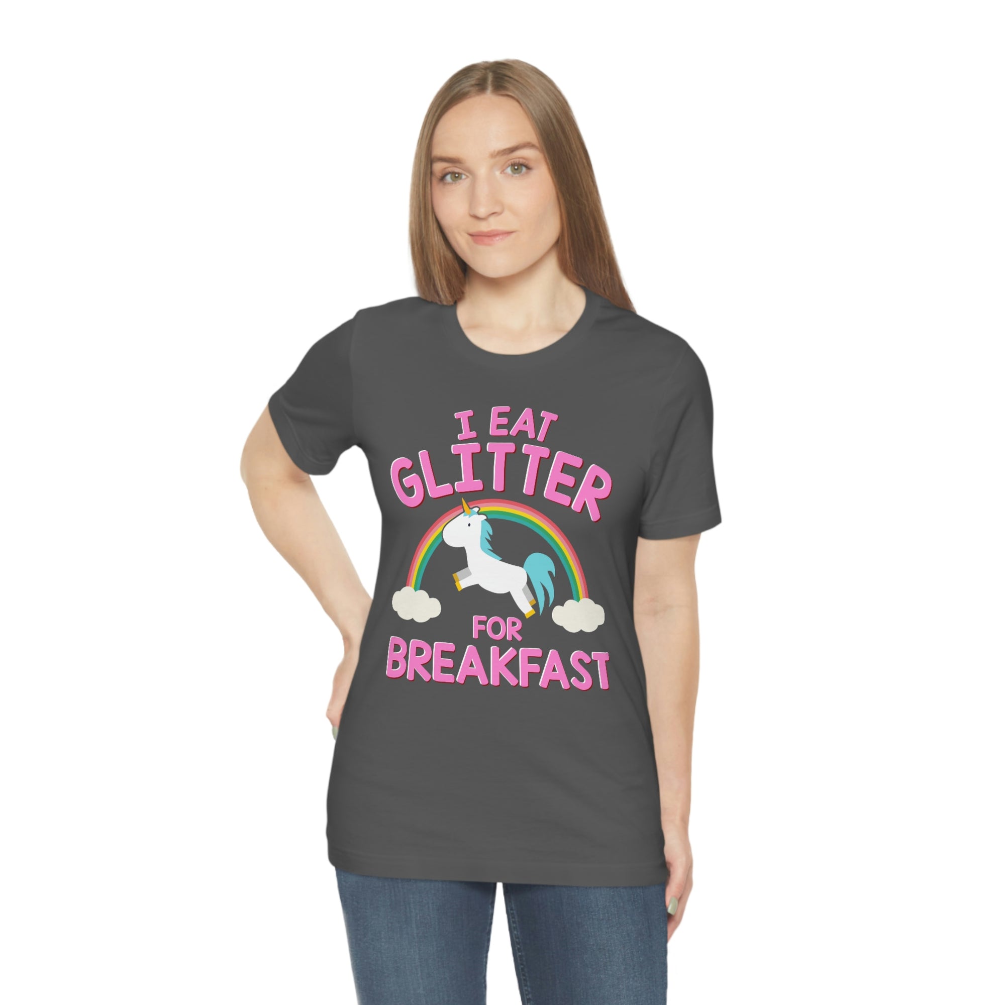 Unicorn Eat Glitter Breakfast TShirtSon UK