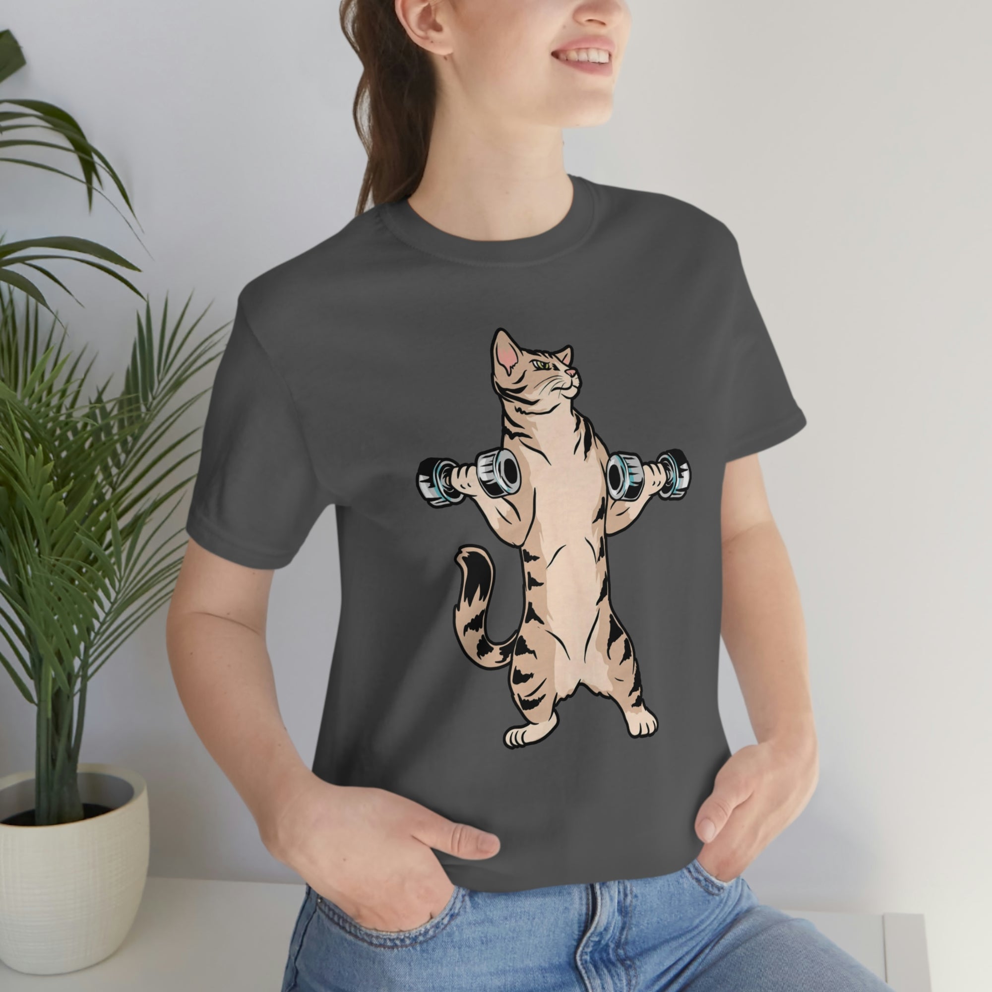 Weightlifting Cat TshirtSon UK