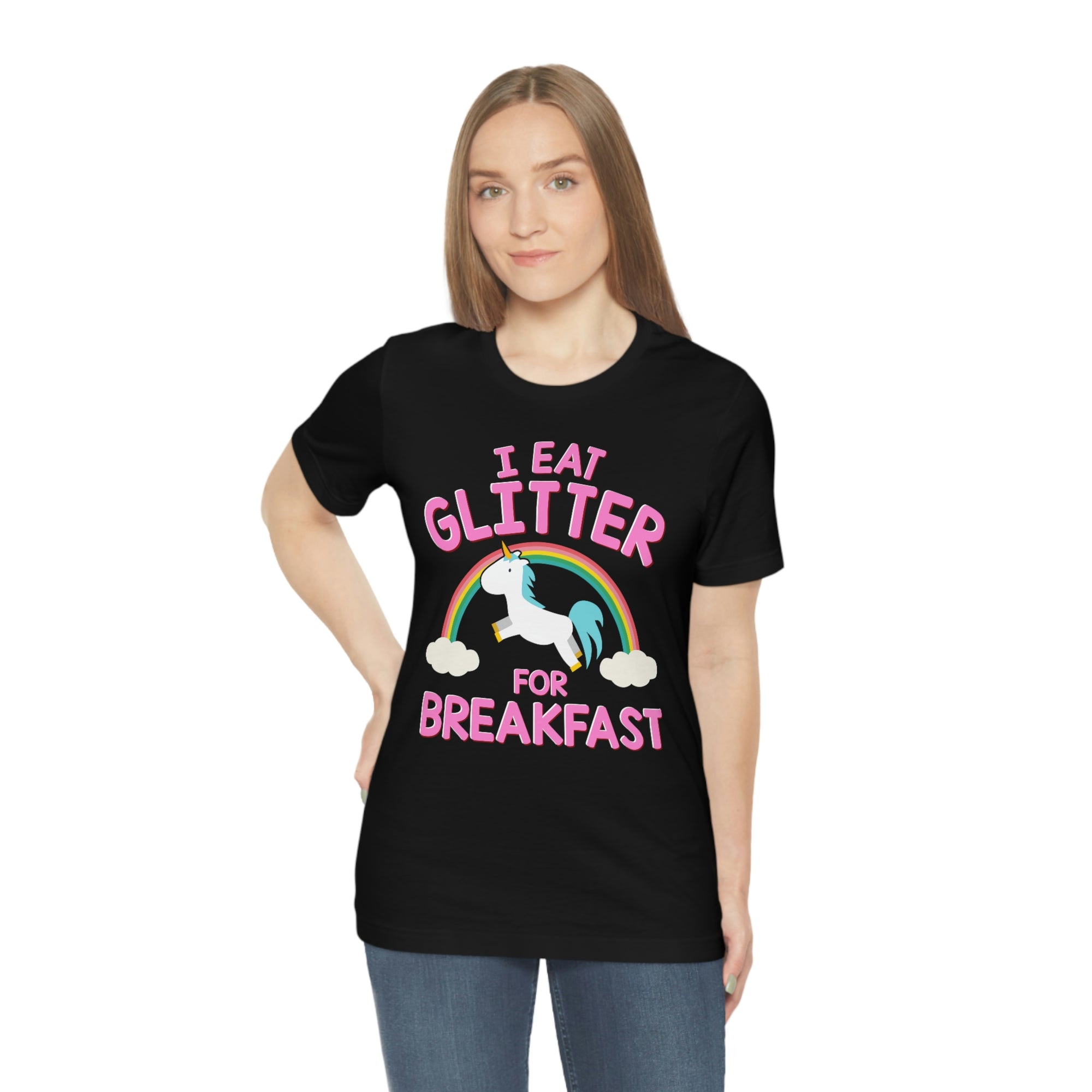Unicorn Eat Glitter Breakfast TShirtSon UK
