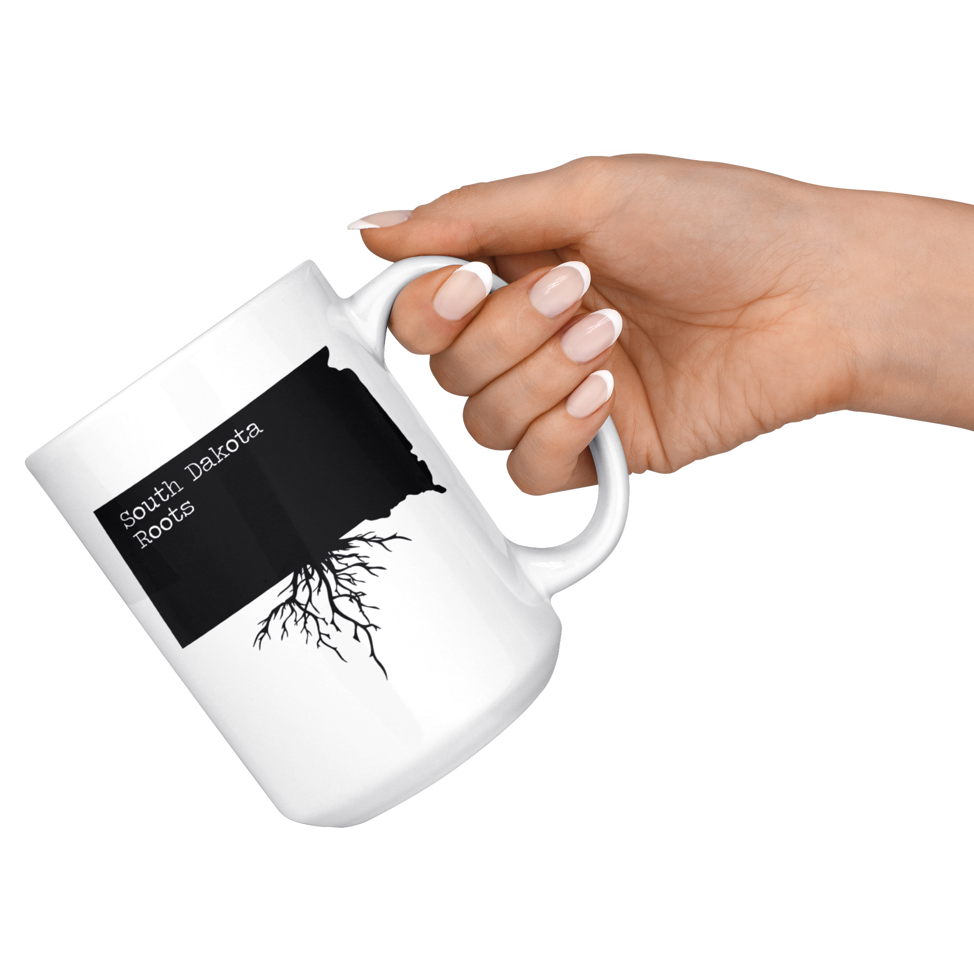 White Mugs - South Dakota Roots