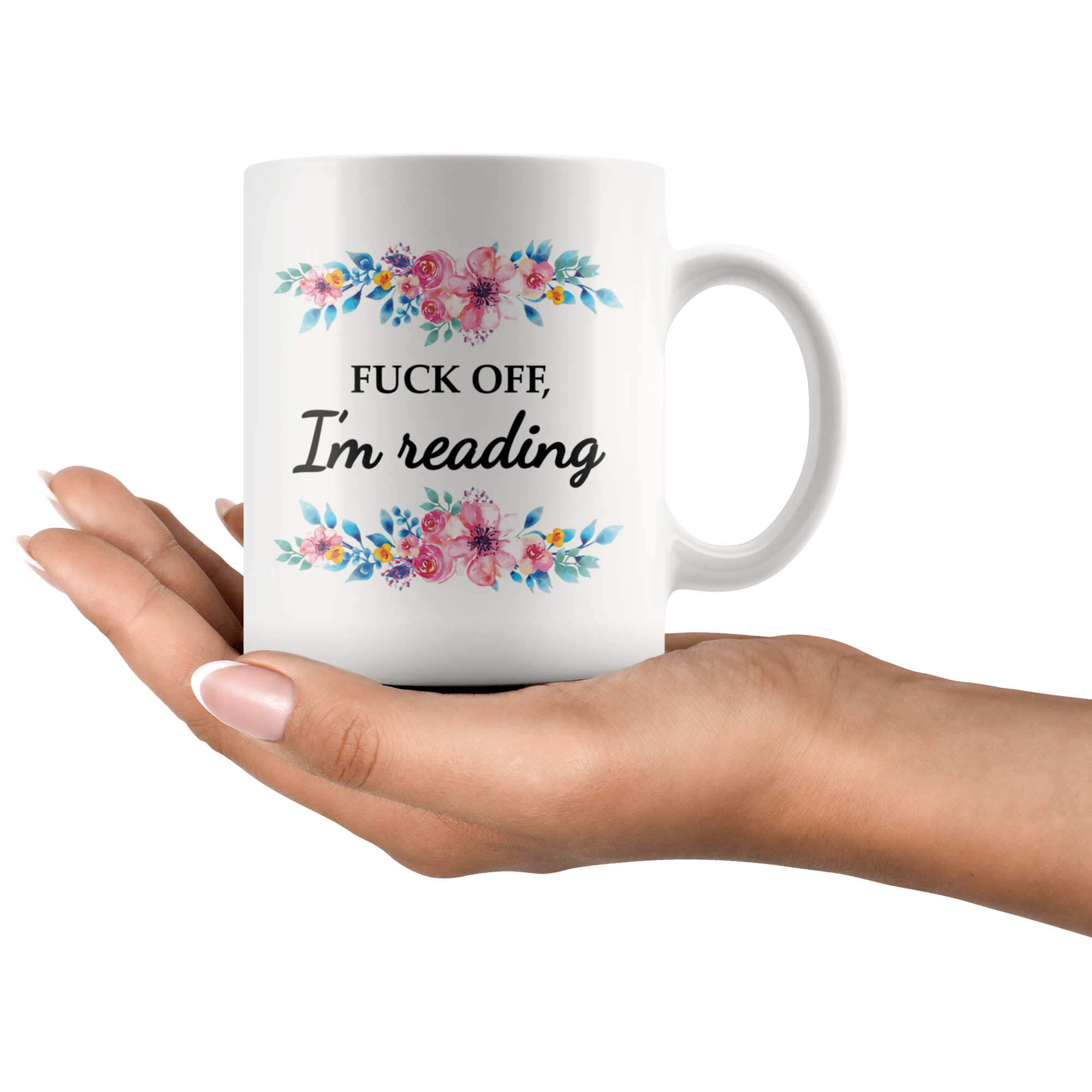 White Mugs - Fuck Off I'm Reading
